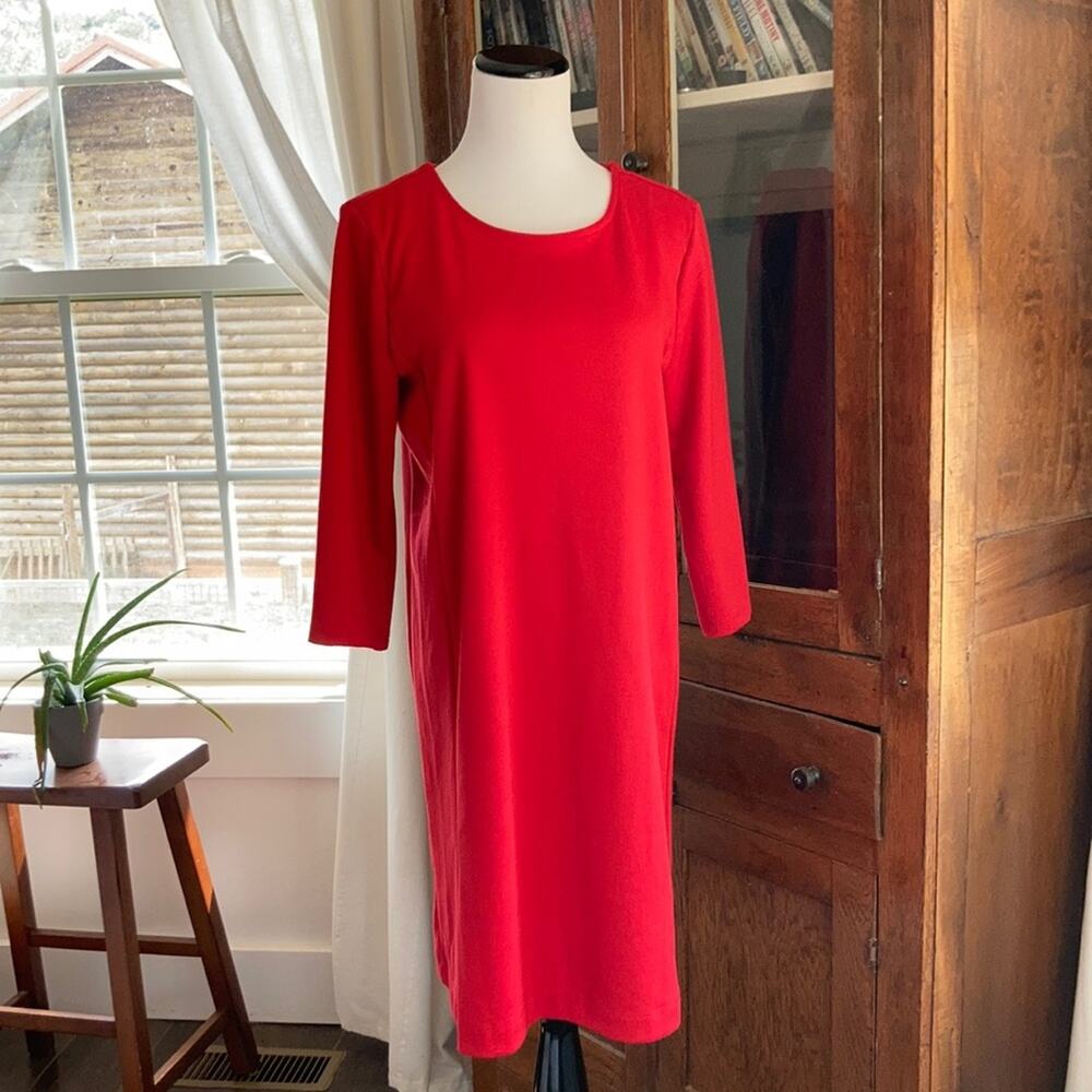 Gap Red Stretch Shift Dress, Size M